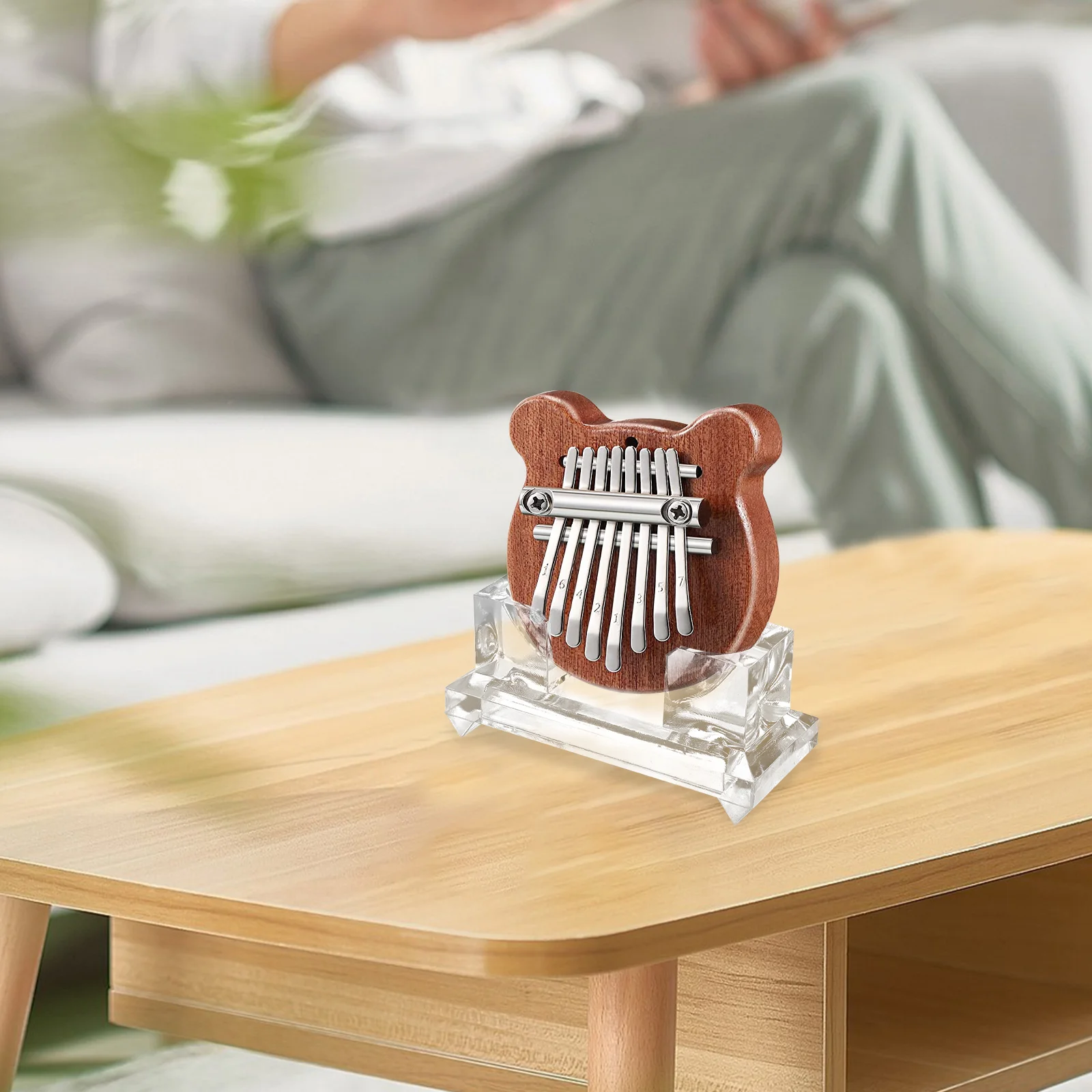 2 Pcs Thumb Piano Stand Musical Instrument Gifts Bracelet Holder Bracket Kalimba Acrylic Finger