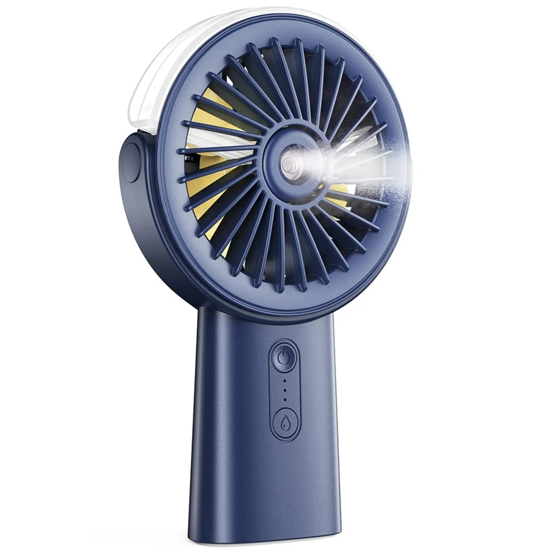 

Misting Fan 4000Mah Hand Mist Fan 90°Adjustable Small Mister Fan For Travel Home Outdoor Beach A