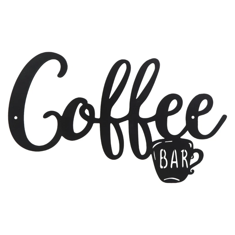 

Metal Coffee Bar Sign Hanging Pendant Model Accessory Supplies