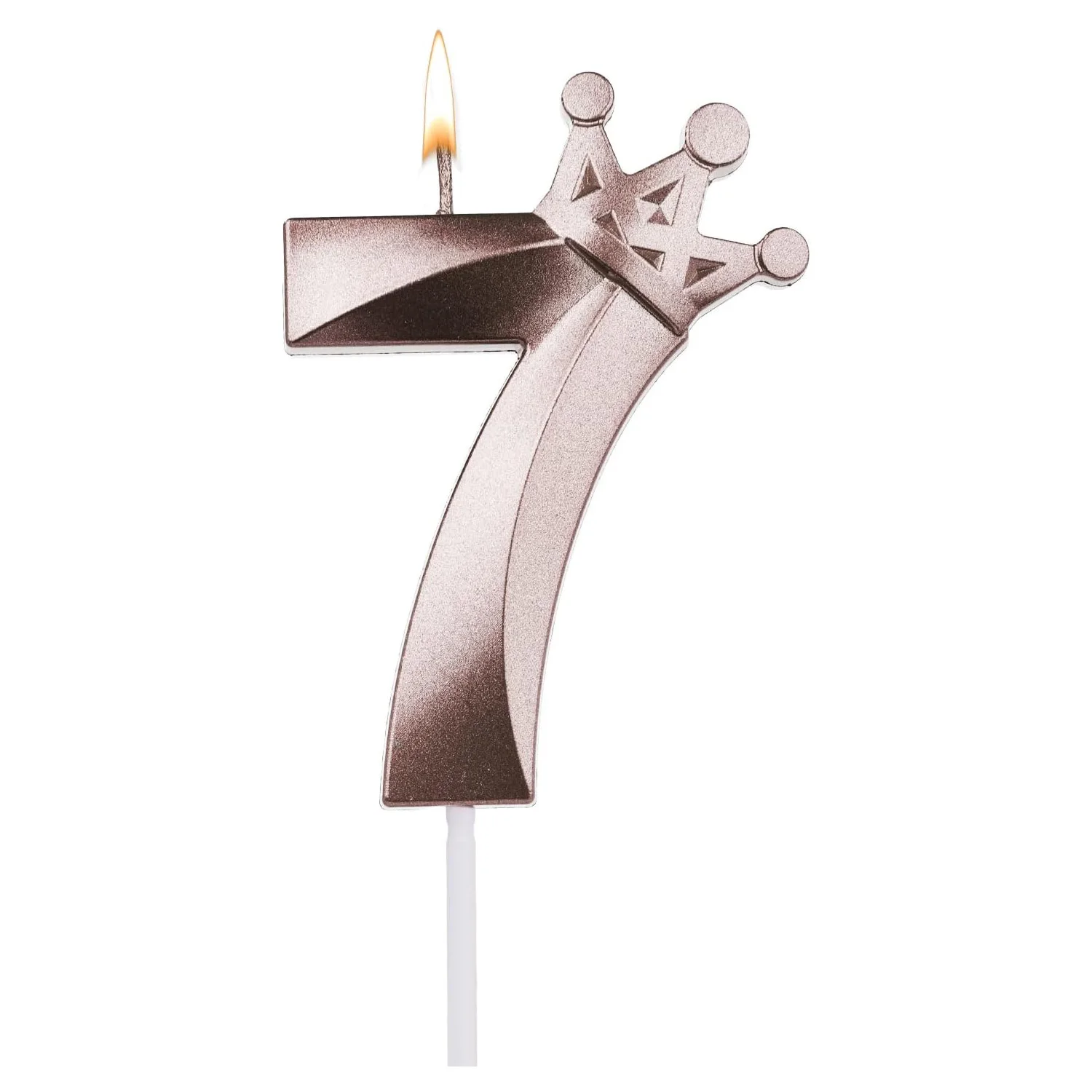 Geburtstagskerzen mit Ziffern, Geburtstagskuchen, große 3D-Zahlenkerze mit elegantem Krondekor für Partys, Hochzeitstag – Detail 19