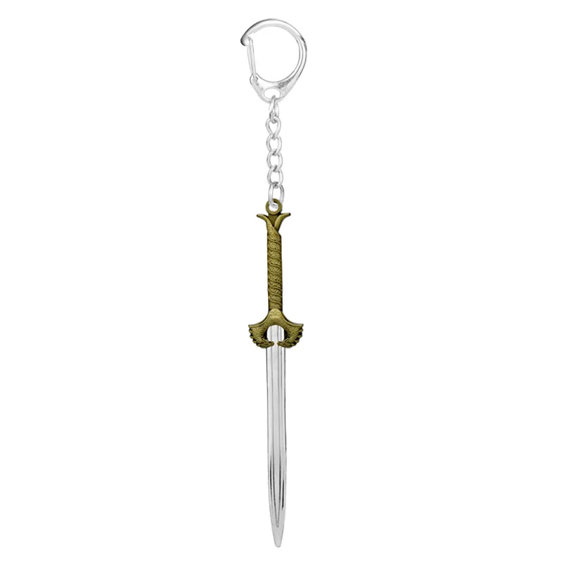 Movie accessories, female hero weapon model, killer sword weapon model keychain alloy pendant, birthday gift