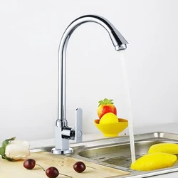 1 Set Durable Kitchen Faucets Single Handle Lever Swivel Water Tap Spout Sink Faucet Pull Out Tap G1/2 inlet thread Home Kitchen