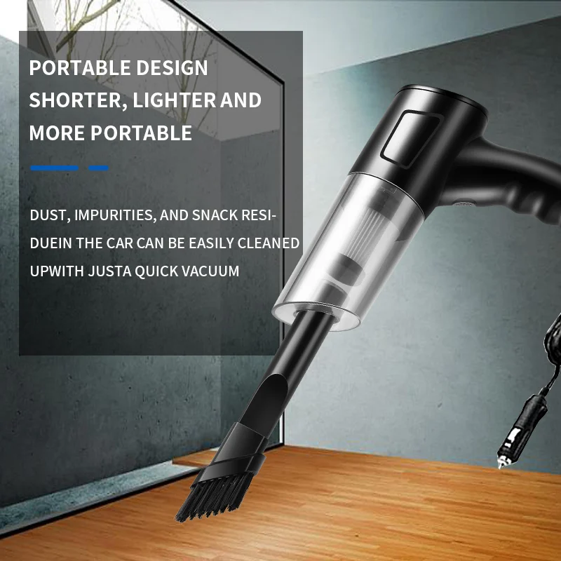 A2 Car Mounted Strong Suction Vacuum Cleaner For Small Cars, 12V Direct Plug-in High-power Car Vacuum Cleaner