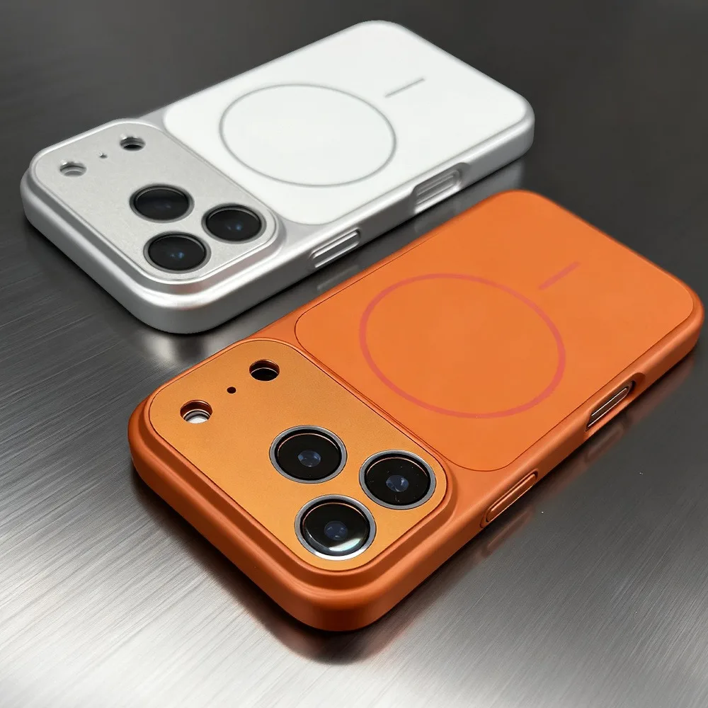 Luxury Matte Armor Magnetic Phone Case with Magsafe Wireless Charging Compatibility