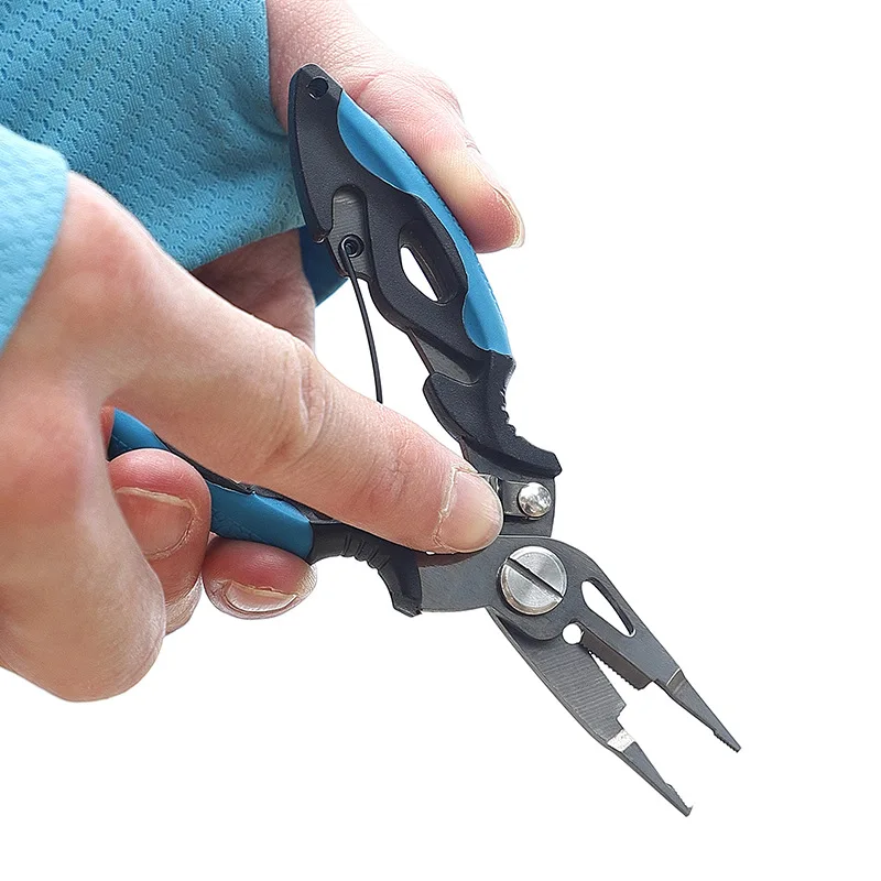 Fishing Pliers Multifunctional 420 Stainless Steel Body Scissors Line Cutter Hooks Remover Outdoor Fishing Tools