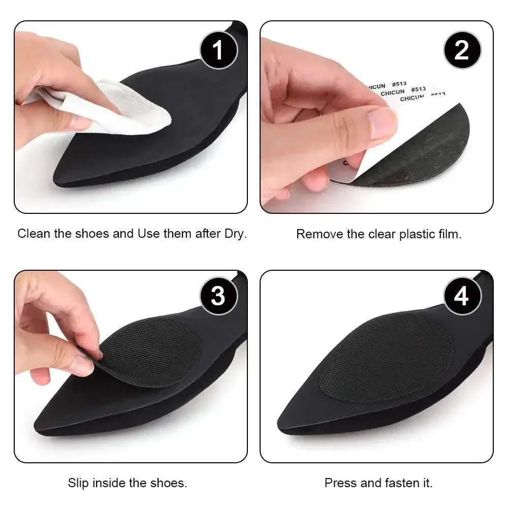 10/4/2pcs 비 접착 방지 미끄럼 방지 단독 스티커 음소거 쿠션 안창 수리 Outsole Insoles 신발 웨어러블 패드 신발 액세서리