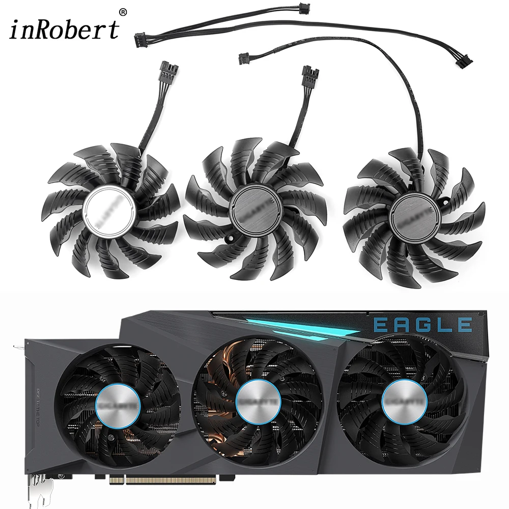 Grafikkarten Lüfter Für Gigabyte RTX 3070Ti-3090 | 82mm+87mm+87mm 4-Pin