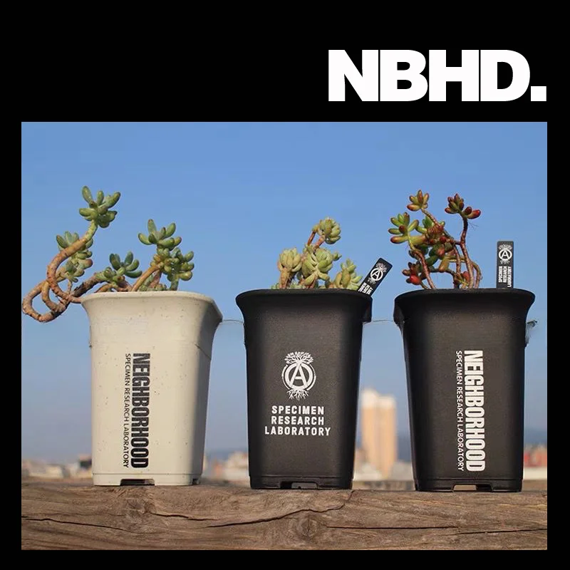 

Пластиковый горшок для растений NBHD Agave Ball Black King