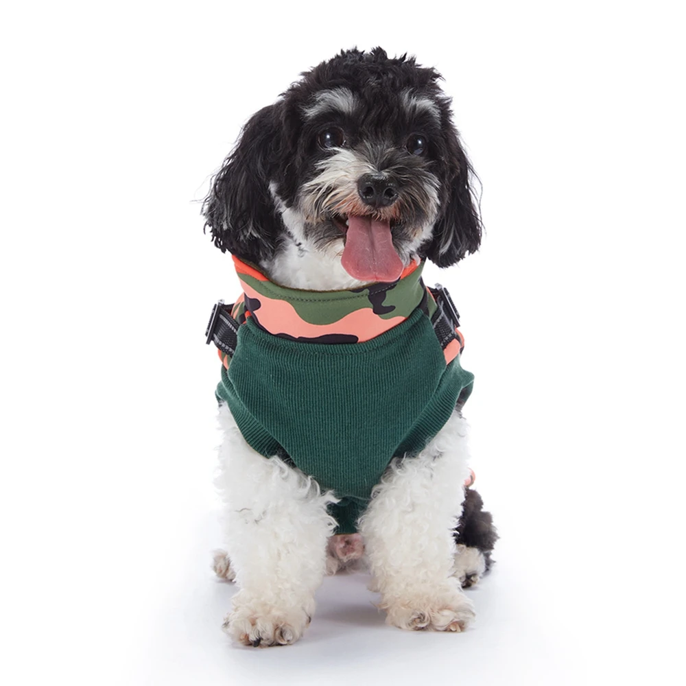 Military Reflective Pet Dogs Coats With Harness Winter Warm Thickness Cotton Coat For Small Medium Large Pets Dogs Puppy Clothes pet jacket dog sweater