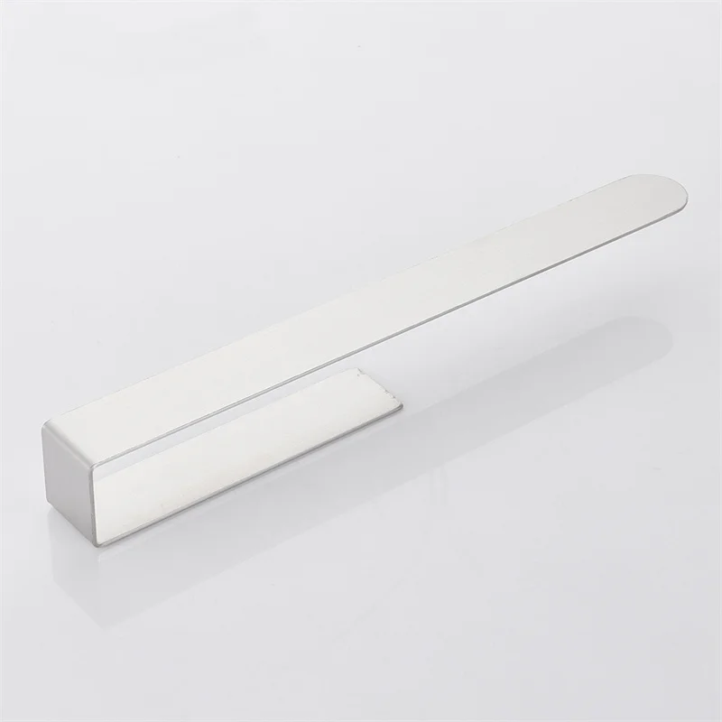 Stainless Steel Punch Free Towel Storage Holder Self-adhesive Wall Hanging Brushed Black Towel Rack Hanger Shelf Bath Hardware