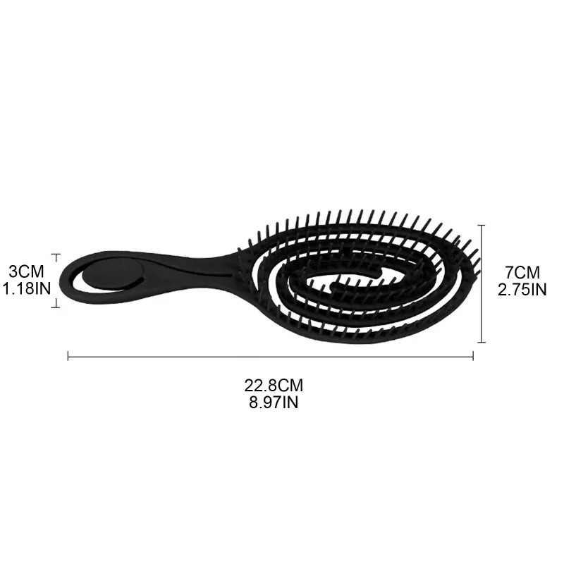 Hair Brush Comb Anti-Static Relaxing Scalp Massage Wet Dry Styling Tool New  Women Men Salon Hair Styling Tools images - 6