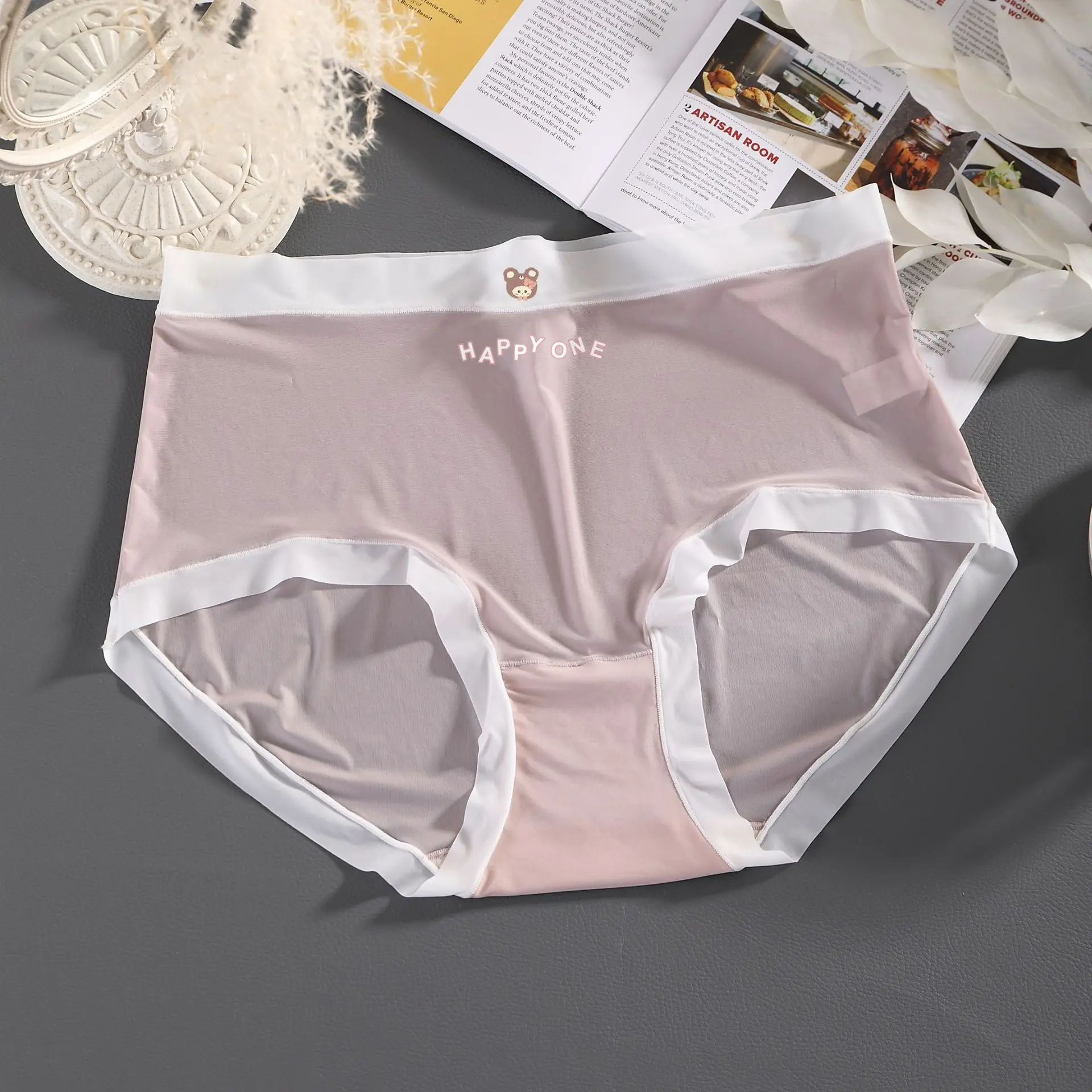 New ultra-thin ice silk women underwear Seamless mid waist womenunderwear  Plus size women underwear Sexy underwear - AliExpress