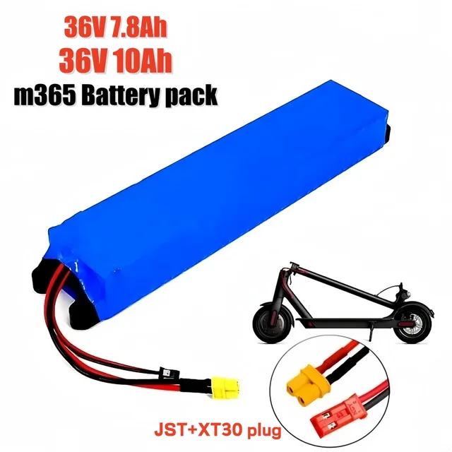 Batterie 36V 7.8Ah 10Ah 10S3P 10000mah 250W-500W, même port 42V pour Scooter électrique M365, batterie d'alimentation avec BMS 1
