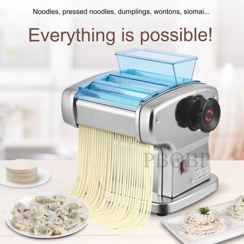 Description Picture 4 of itemPBOBP Multifunctional Electric Wonton Dumpling Skin Maker Electric Noodle Machine Thickness Adjustment Press Dough Make Noodles