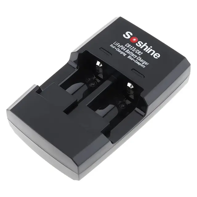 Universal CR123/CR2 14250 16340 USB Charger Lithium Battery Dual Charger Battery Charger New Portable 1
