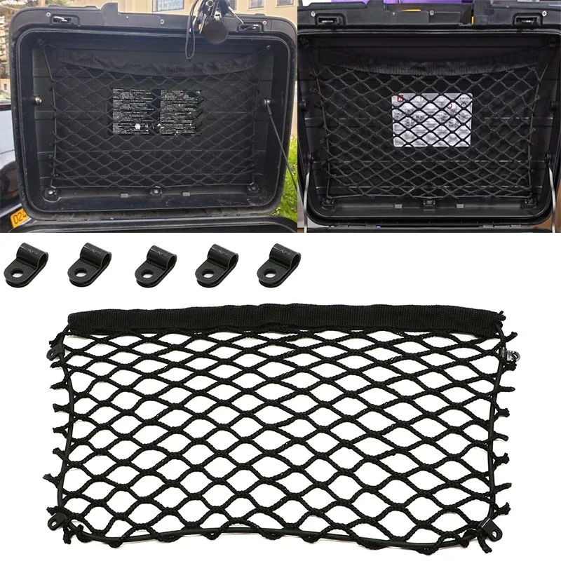Motorcycle Nets Organizer Luggage Storage Cargo Moto Net Mesh For BMW GS R1200GS R1250GS F700GS F850GS F750GS F650GS top case