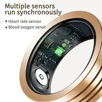 Men's Stripes smart ring, sleep and heart rate tracker,long battery life, compatible with iphone/Android women's smart rings 4
