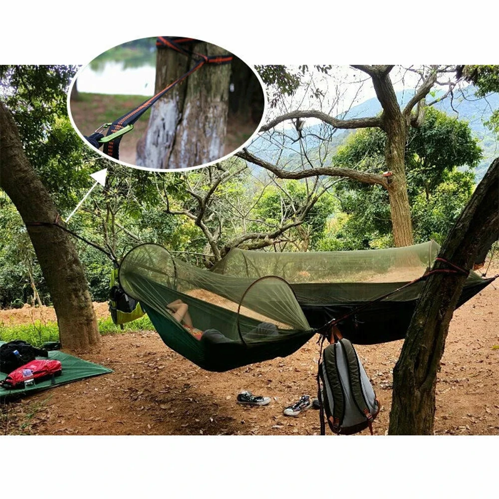 2/6Pcs 100x2.5cm Hammock Straps Nylon Swing Hanging Belt Adjustable Camping Hanging Strap Hammock Accessory for Outdoor Garden 6