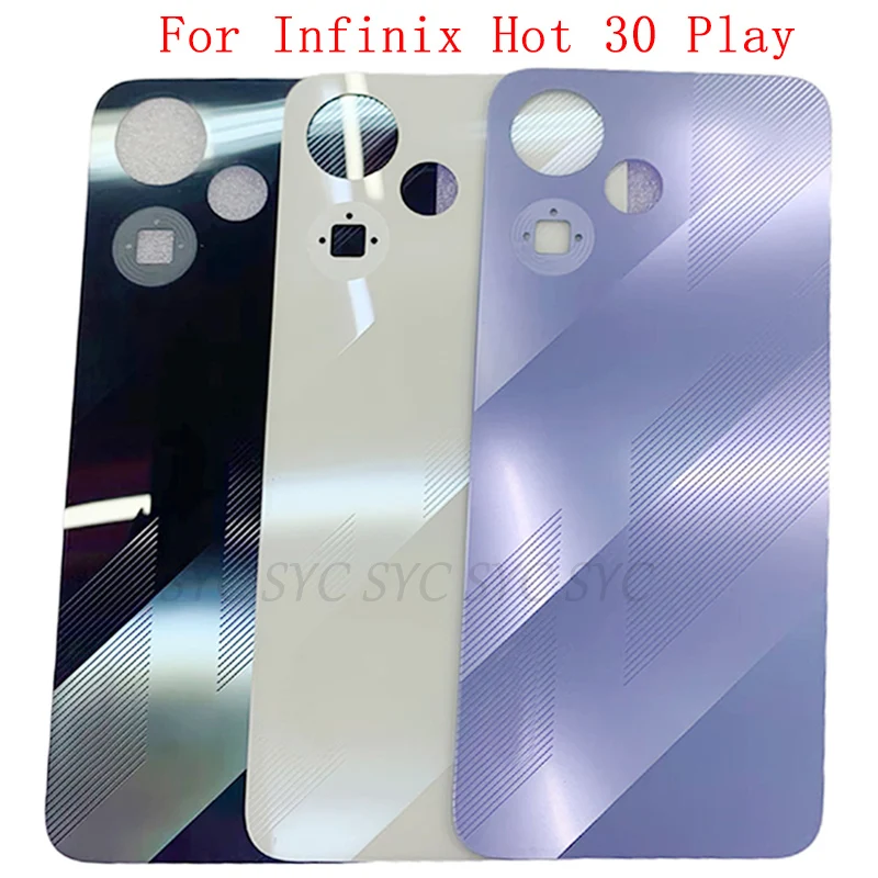 

Крышка батарейного отсека, задняя крышка для Infinix Hot 30 Play, задняя крышка с деталями для ремонта логотипа