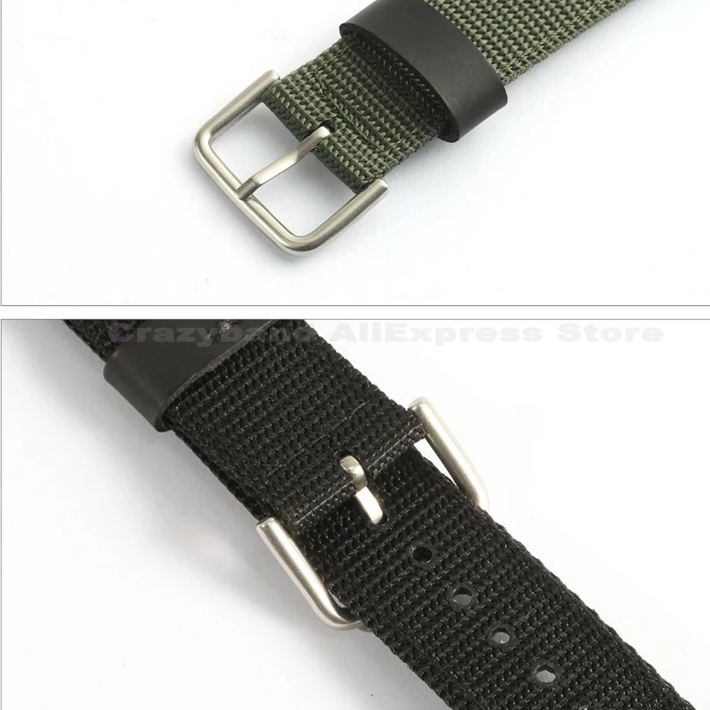 Nylon-Lederarmband für CASIO AE1000W AE1200 PRG-270 AQ-S810 W-735H AEQ-110W SGW300/400 MRW-200H Herrenarmband-Zubehör 18 mm – Detail 8