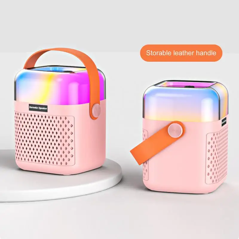 Kids Karaoke Machine For Girls Small Karaoke Singing System Portable Outdoor Speaker Singing System With 2