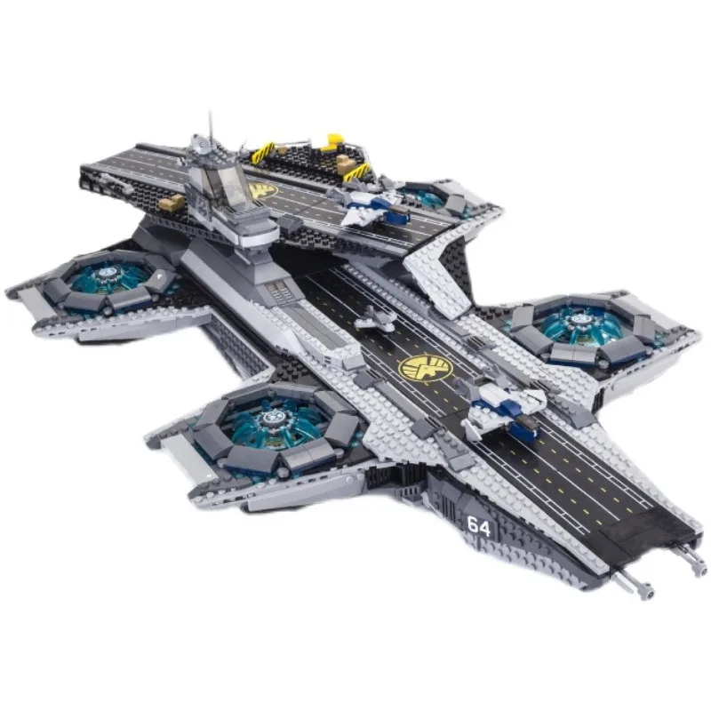 

180081 3066PCS Technical Shield Helicarrier Model Building Blocks Assembly Toys Compatible 76042 07043 For Children Gifts 19017