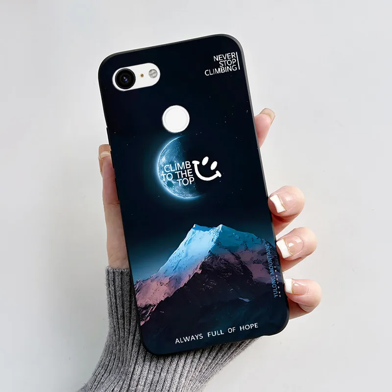 Charming Heart Cartoon Black Bumper Soft TPU Silicone Phone Case