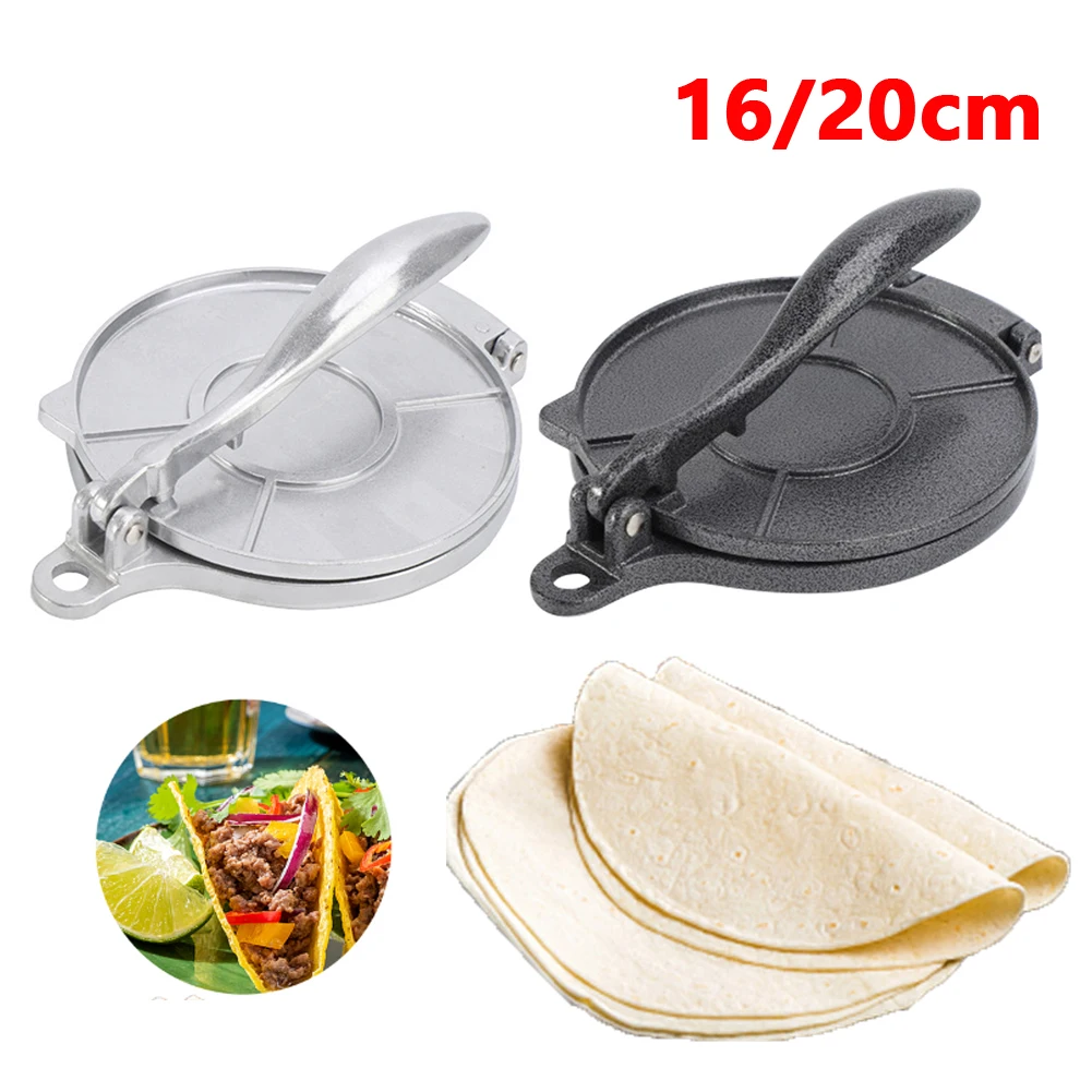 Dumpling Maker Tortilla Press Aluminium Alloy DIY Manual Dumpling Skin Maker Long Handle Anti-rust For Home Kitchen Cooking
