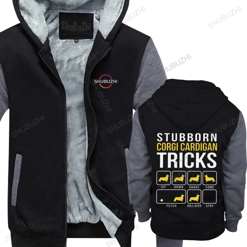 

Humor Corgi Cardigan Stubborn Tricks hoodie Cotton fleece pullover Japanese Dog Lover warm sweatshirt for Birthday Gift Tops