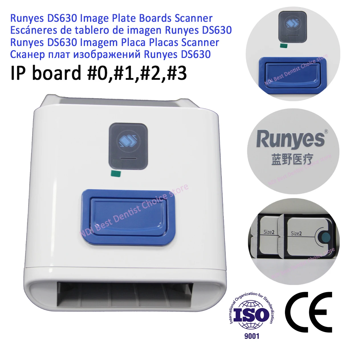

CE Approved Runyes DS630 Dental Digital Intraoral Imaging Boards X-ray Plates Scanner with 2 Years Guarantee for Imaging Plates