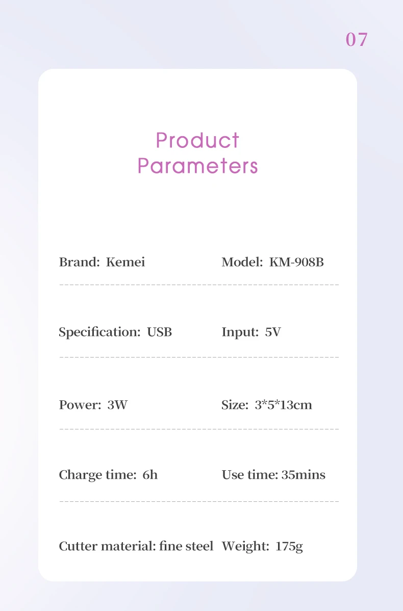 Kemei Elektrischer Epilierer Für Gesicht Und Körperbehaarung_voghion.com