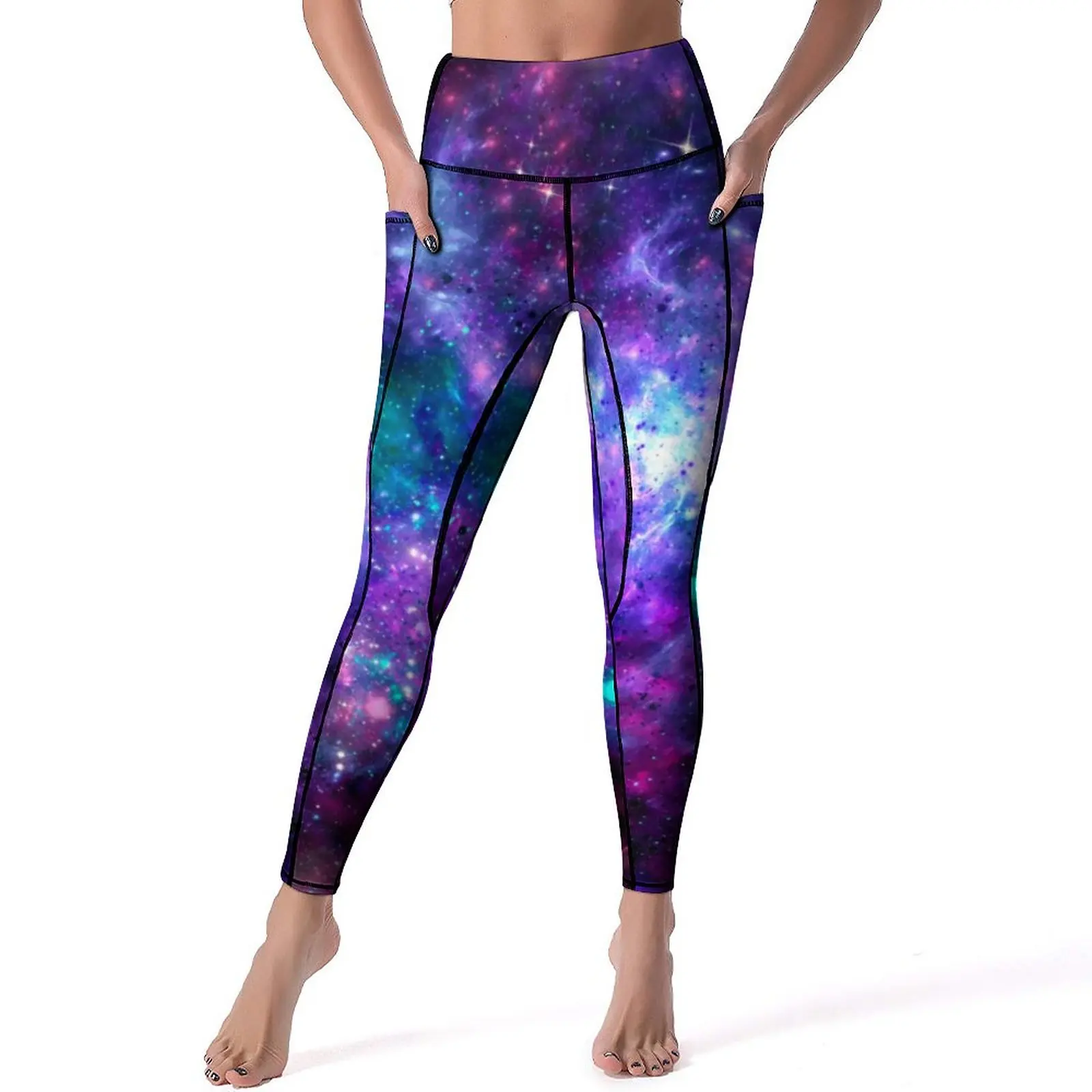 

Fantasy Galaxy Sky Leggings Cosmic Space Print Workout Yoga Pants High Waist Sweet Leggins Sexy Stretch Pattern Sports Tights