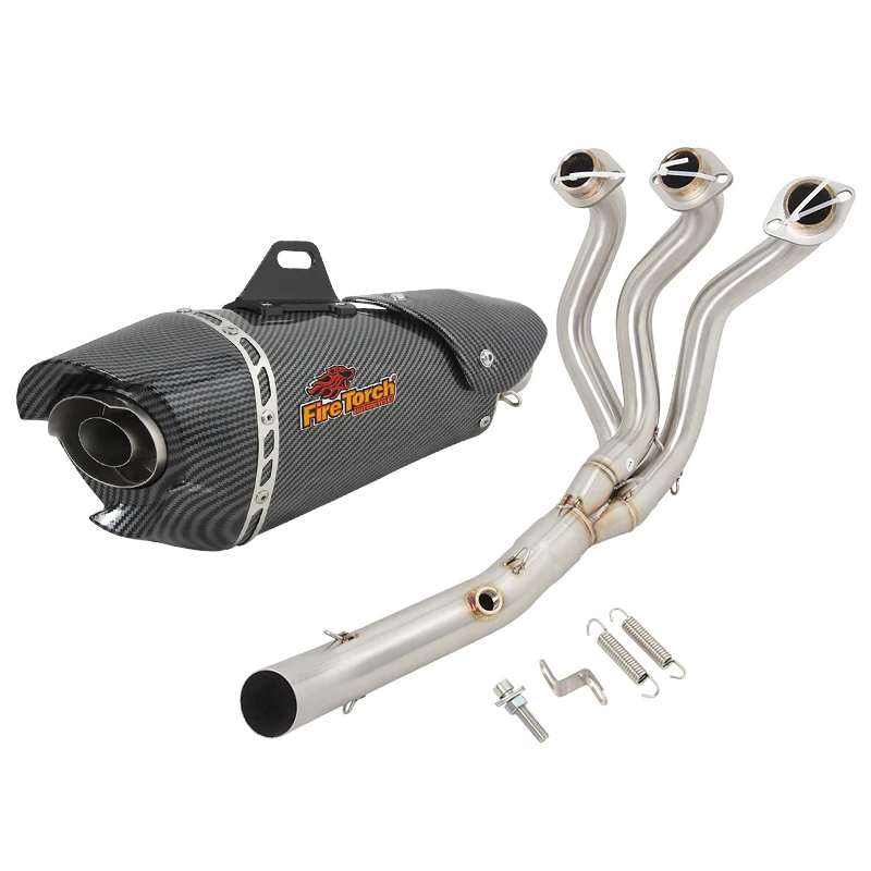 For Yamaha FJ09 MT09 TRACER 900 GT MT-09 FZ-09 XSR900 2015-2021 Full Motorcycle Exhaust System Modified Front Link Pipe Muffler - Image 4