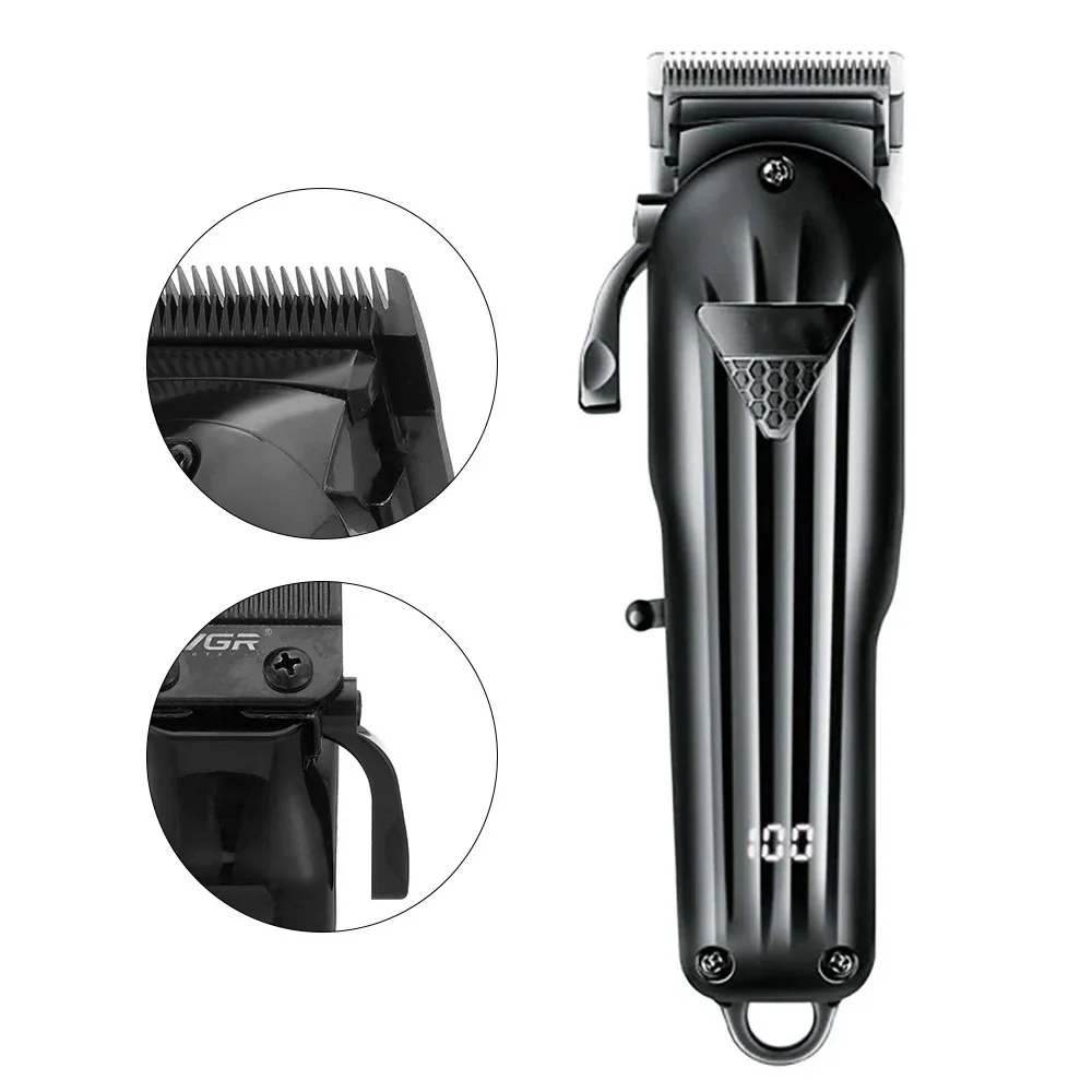 Rechargeable VGR Professional Hair Clipper Hair Trimmer For Men Shaver Cutting Machine Barber Accessories Cut Machin Beard