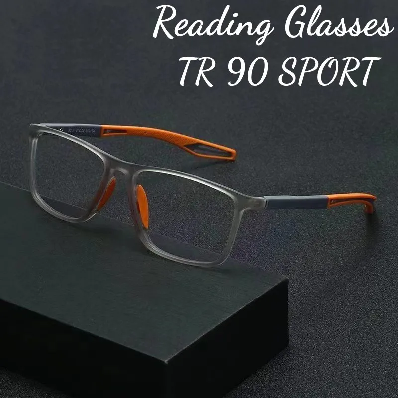 Ultralight Sport TR90 Prescription Eyeglasses Men Women Blue Light Blocking Reading Glasses