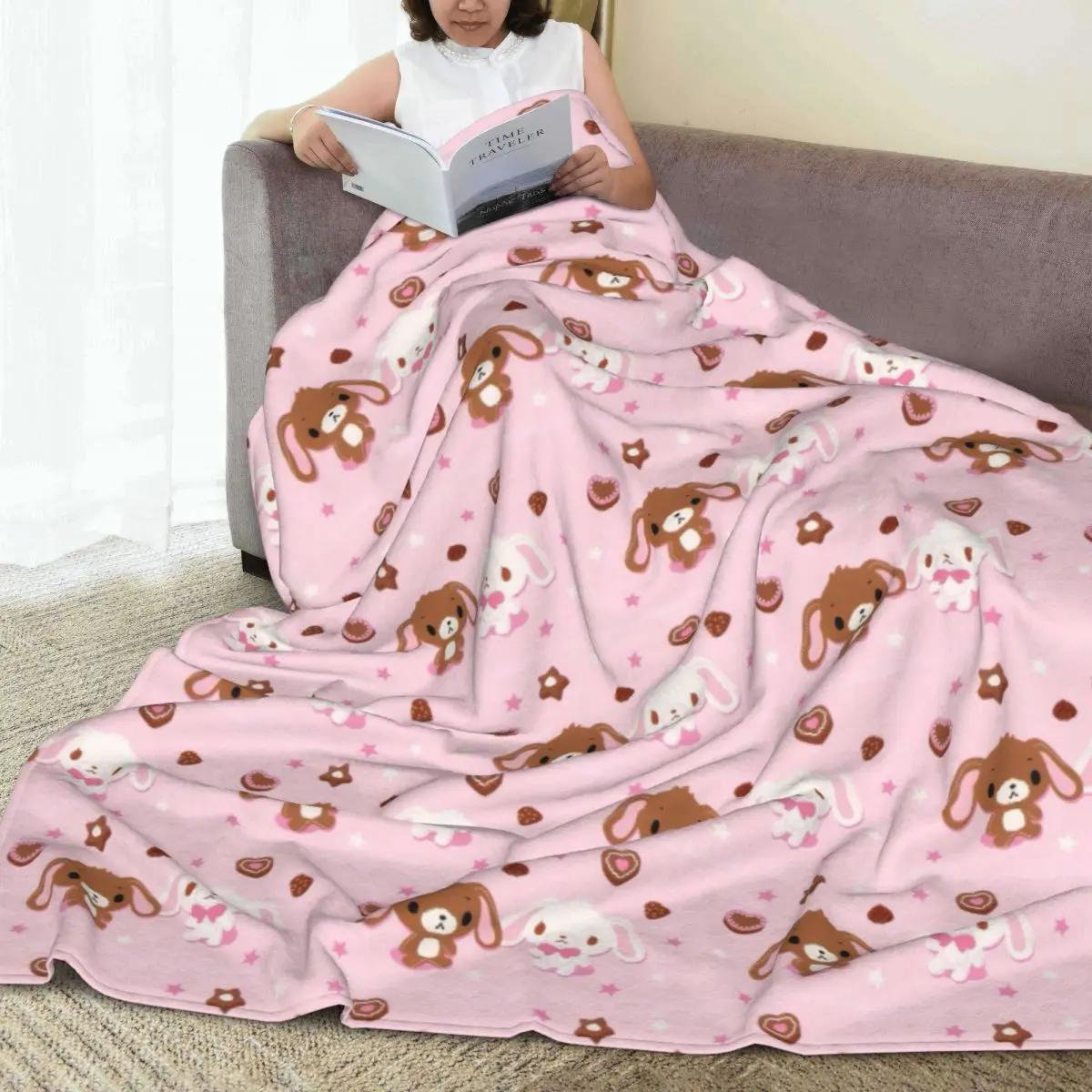Sugarbunnies Blankets Fleece Super Soft Sofa Throw Blankets For Home Bedroom Travel Throws Bedspread Quilt 4