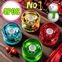 4/1PC Kids Magic Yoyo Responsive High-speed Aluminum Alloy Yo-yo CNC Lathe with Spinning String for Boys Girls Children 4 Colors