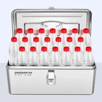 Stainless Steel Hardware Toolbox Organizer Multifunctional Metal Tool Box Suitcase Automotive Workshop Accessory Storage Box 2