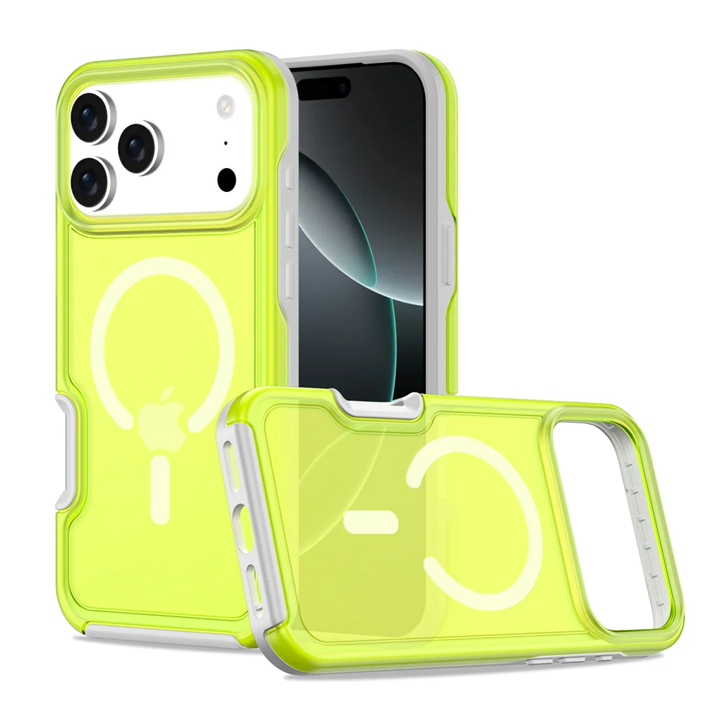 Luxury Frosted Translucent Armor Matte Phone Case with Dual-Layer Protection