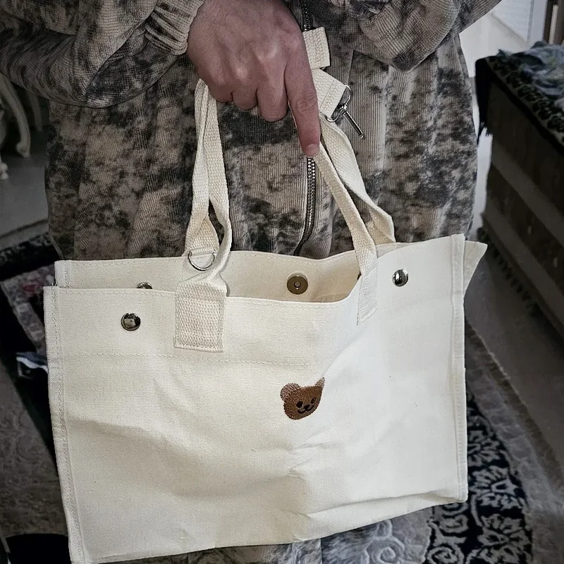 Korean Mommy Bag Bear Baby Stroller Storage Bag Newborn Diaper Organizer Pouch Babies Accessories Stroller Tote Bag Mom Handbags