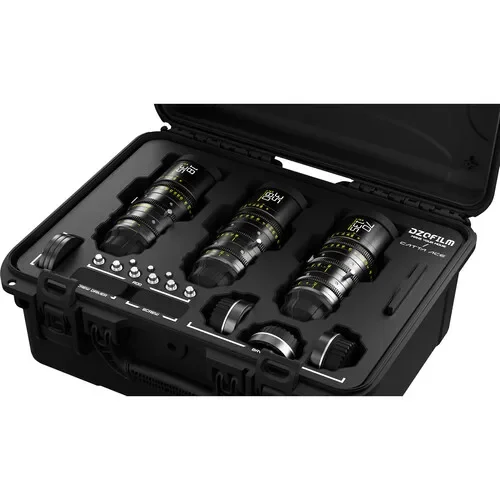 DZOFilm Catta Ace FF 18-35mm 35-80mm 70-135mm T2.9 T22 시네마 카메라 렌즈(PL/EF 블랙) 베이어닛 키트