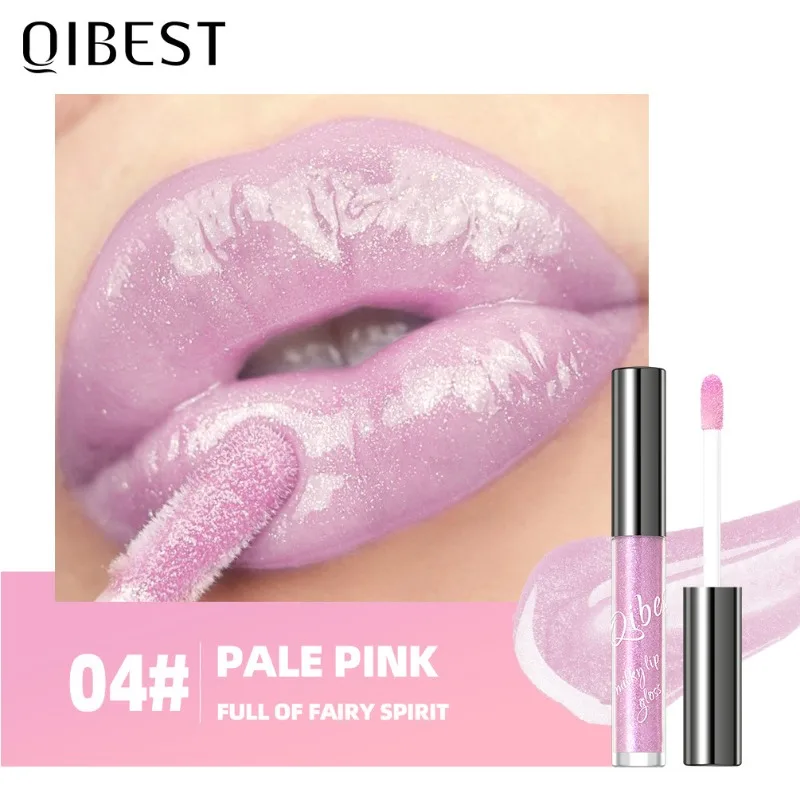Luminous Taro Purple Lip Gloss with Gold Sparkle – Moisturizing & Plumping Gloss