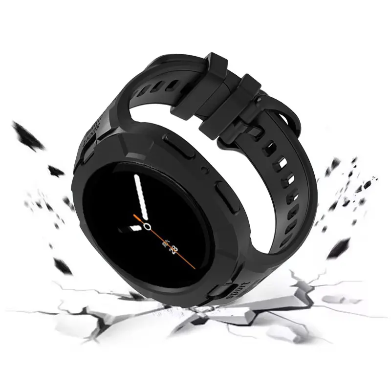 Breathable Silicone Replacement Strap with Protective Case