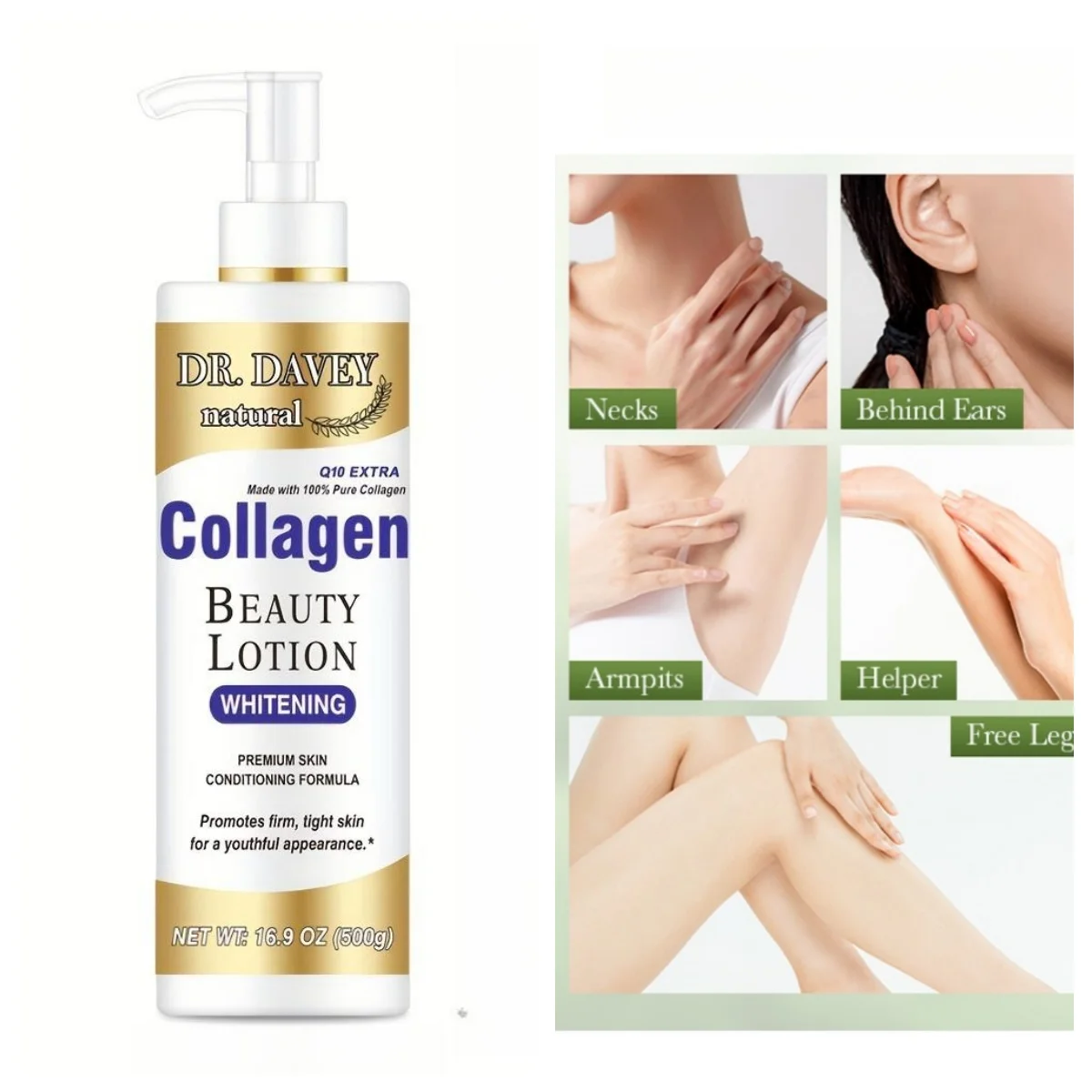 500ml DR.DAVEY Hands Large Capacity Collagen Moisturizing Body Lotion_voghion.com