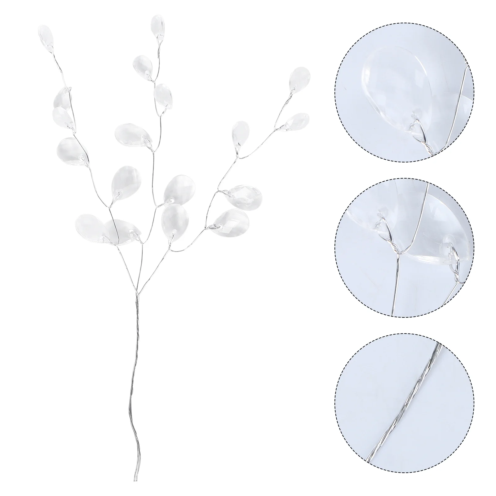 

Stems 16cm Artificial Bouquet Acrylic Bead Drops Spray For Wedding DIY Craft (White/Purple/Blue/Pink/Red)