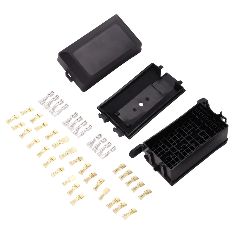 A30F-Fuse-Relay Box 5-Fuse Holders 6 Relay Block Holders Fuse-Block 12V Fuse-Box Car