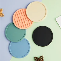 Food Grade Silicone Cup Coaster Tabletop Protection Slip Insulation Pad Glass Cup Mat Hot Drink Holder Home Kitchen Accessories 1