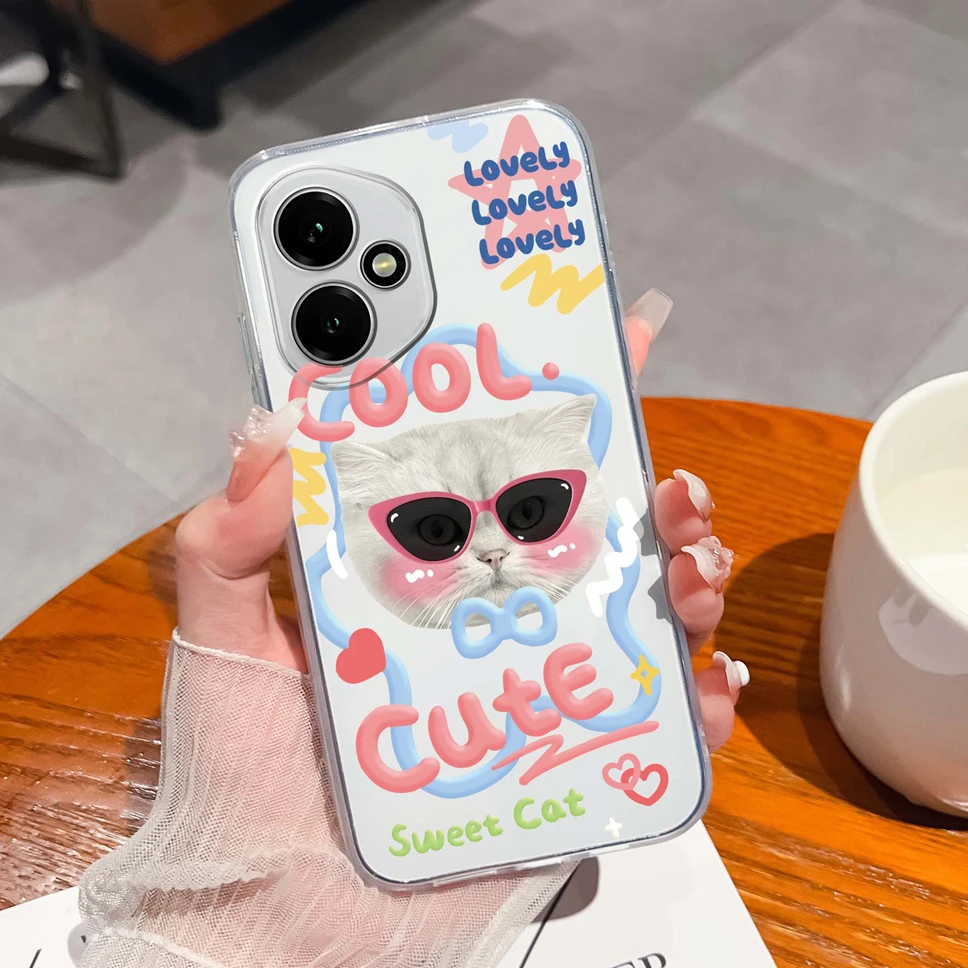 Elegant Floral Transparent Shockproof Phone Case - Soft TPU Silicone Back Cover