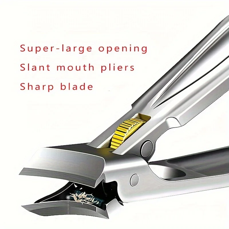 Nail Clipper Set Nail Clippers Manicure Nail Clipper Set Nail Clippers Kit Stainless Steel Nail Clippers with Precision Slant Edge-Sharp, Durable for Thick & Ingrown Toenails, Splash-Proof Design