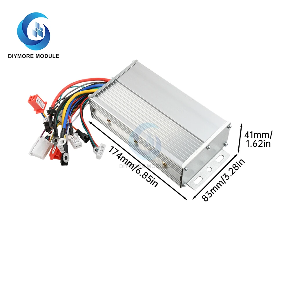 Controller brushless intelligente 36-72V E-bike 350-1500W per accessori scooter elettrico E-bike - immagine 4